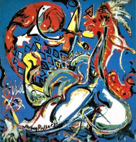 The moon Woman Cuts The Circle - Jackson Pollock