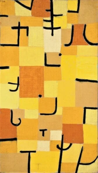 Characters in yellow – Paul Klee