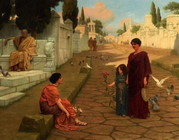 Outside the Gate of Pompeii – John William Godward