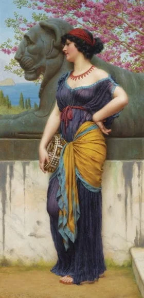 In the Grove of the Temple of Isis – John William Godward