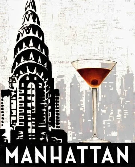 Drinking Manhattan