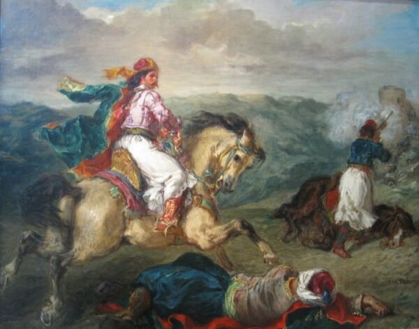 Mounted Greek Warrior – Eugene Delacroix