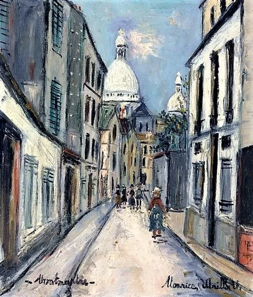 Rue Chevalier de la Barre at Montmartre – Maurice Utrillo