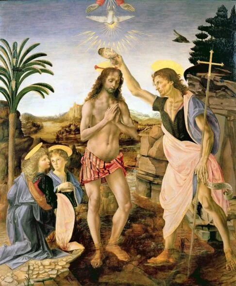 Baptism of Christ – Leonardo da Vinci