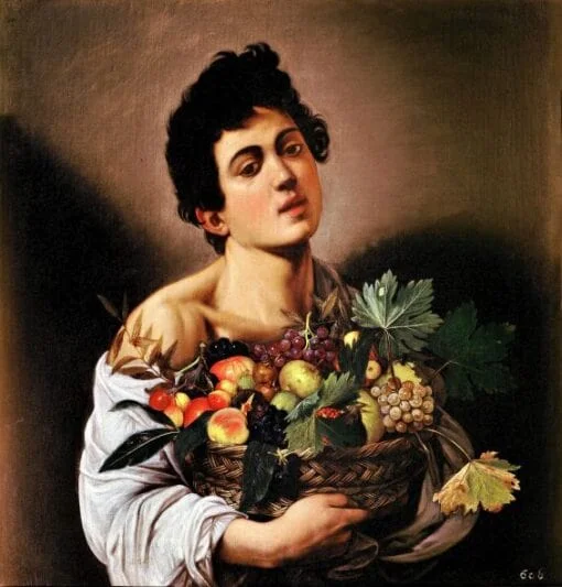 Boy with a basket of fruit – Caravaggio