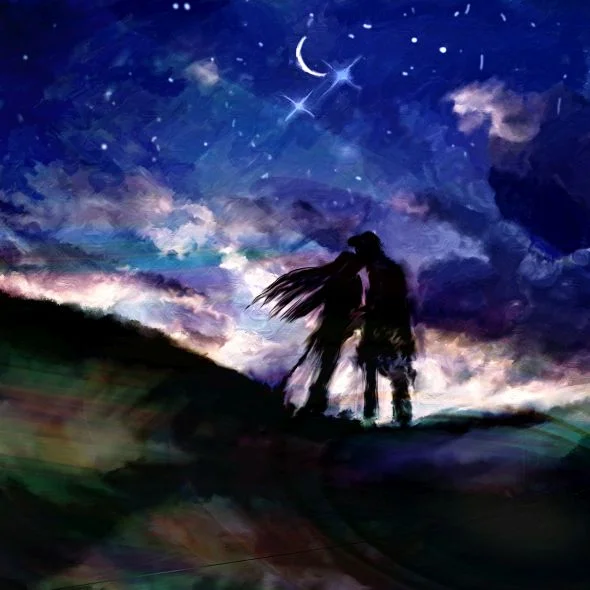 Romantic Couple under the starry night