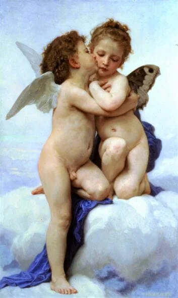 First Kiss (Eros and Psyche) – William-Adolphe Bouguereau