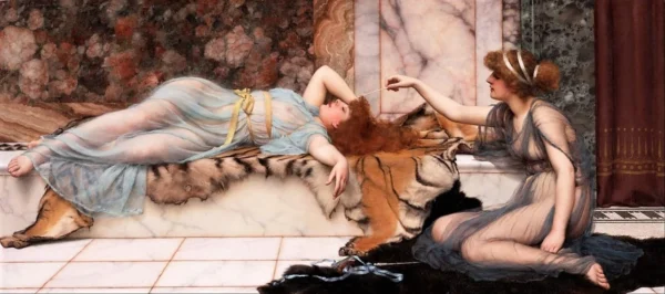 Mischief and repose – John William Godward