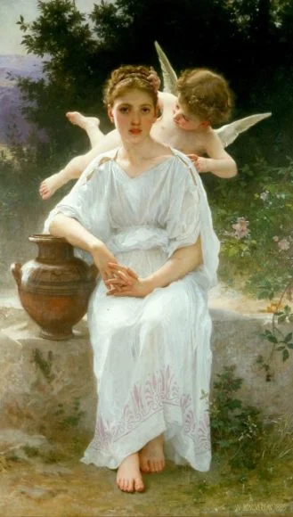 Whisperings of Love – William-Adolphe Bouguereau