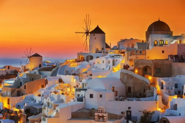 Oia at sunset, Santorini