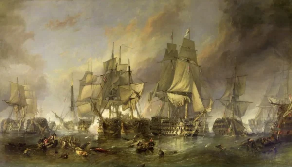 The Battle of Trafalgar – William Clarkson Stanfield