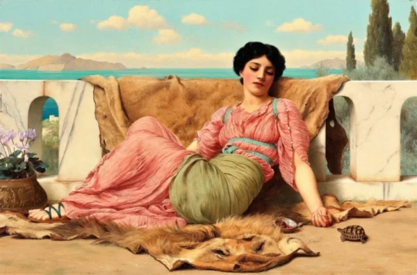 The Quiet Pet – John William Godward