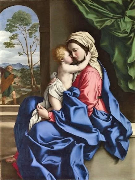 The Virgin and Child embracing – Sassoferrato