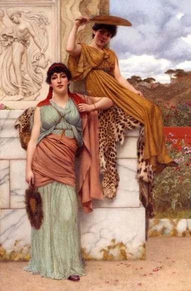 Waiting for the procession – John William Godward