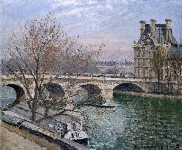 Le Pont Royal et le Pavillion de Flore – Camille Pissarro