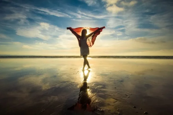 Woman’s Silhouette on the beach